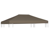 Produktbild för Paviljongtak 310 g/m² 3x4 m taupe