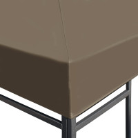 Produktbild för Paviljongtak 310 g/m² 3x4 m taupe