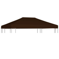 Produktbild för Paviljongtak 310 g/m² 3x4 m brun