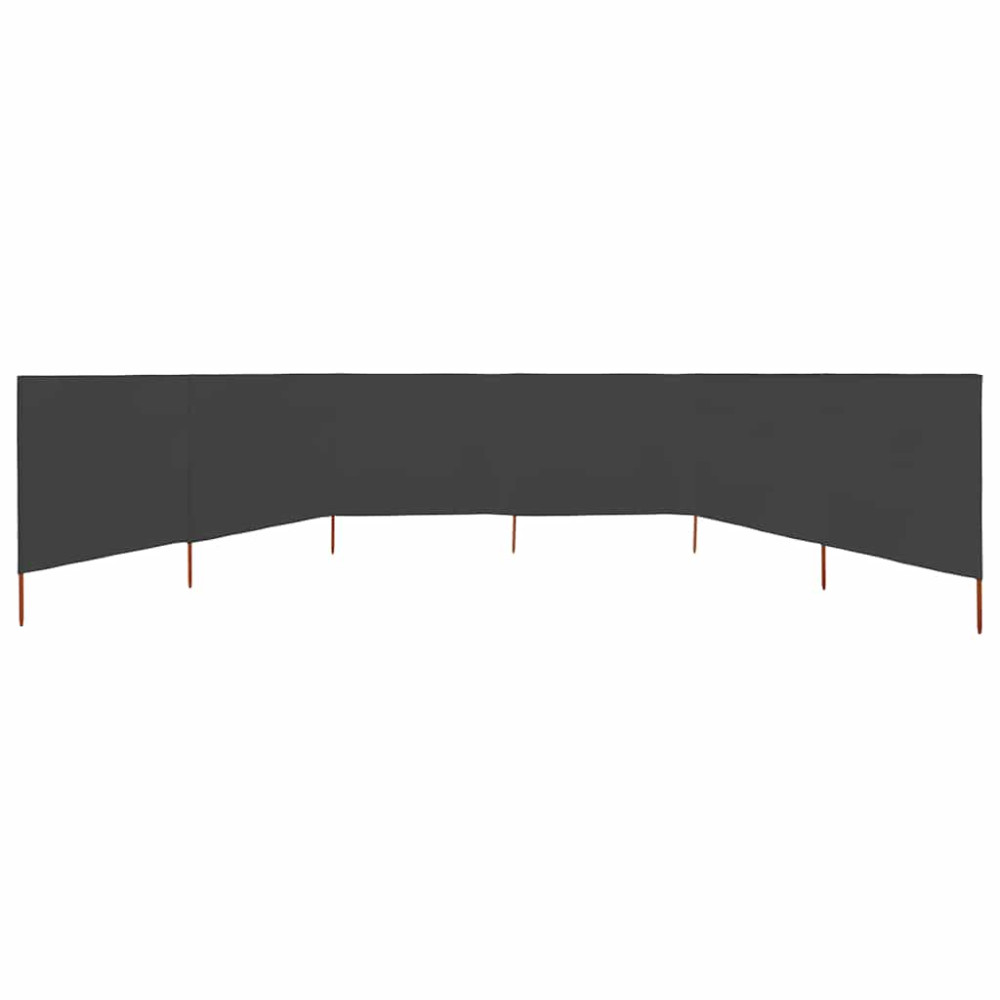Produktbild för Vindskydd 6 paneler tyg 800x160 cm antracit