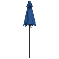 Produktbild för Parasoll blå 200x224 cm aluminium