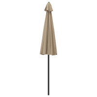 Produktbild för Trädgårdsparasoll med aluminiumstång 270 cm taupe
