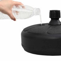 Produktbild för Parasollfot sand/vattenfylld 15 L svart