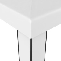 Produktbild för Paviljong med dubbeltak 3x3 m vit