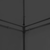 Produktbild för Paviljong med draperier 600x298x270 cm antracit