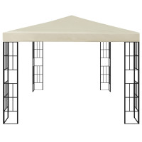 Produktbild för Paviljong 3x4 m gräddvit