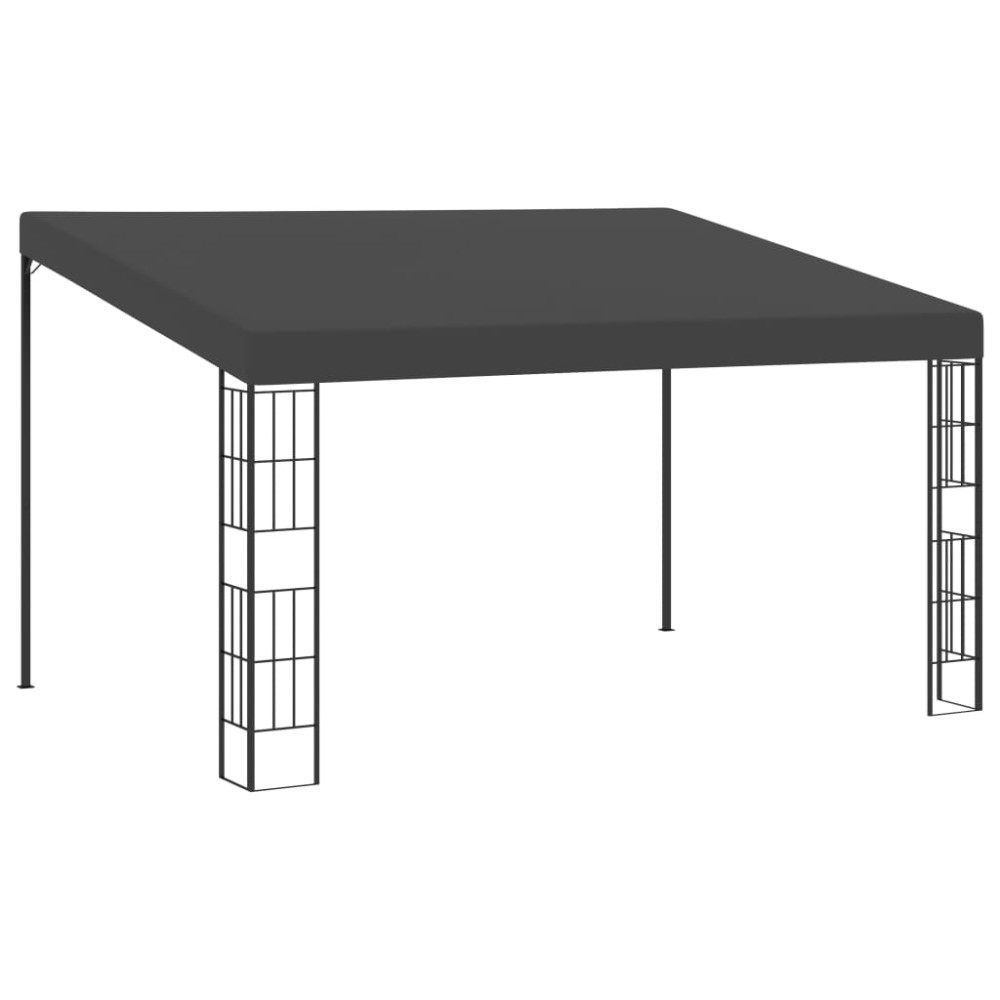 Produktbild för Väggmonterad paviljong 3x4 m antracit tyg