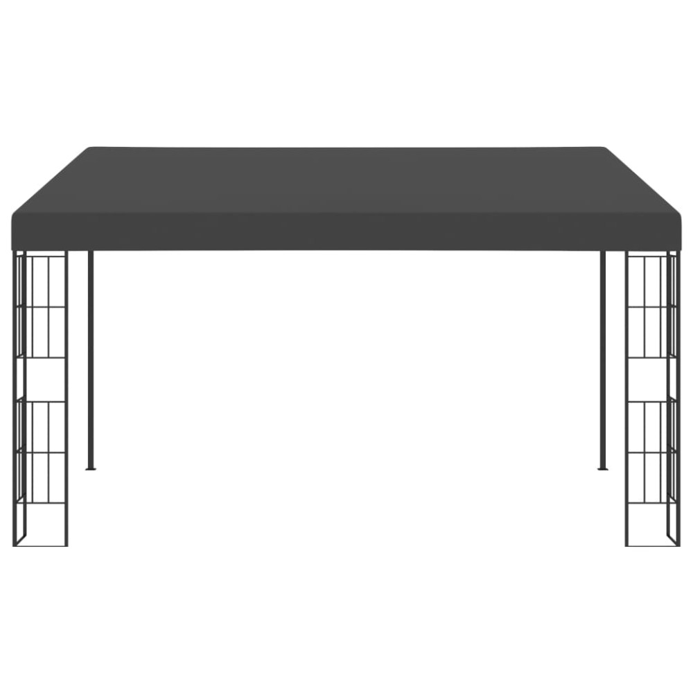 Produktbild för Väggmonterad paviljong 3x4 m antracit tyg