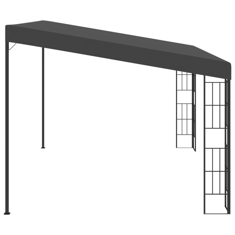 Produktbild för Väggmonterad paviljong 3x4 m antracit tyg