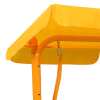 Miniatyr av produktbild för Hammock för barn gul 115x75x110 cm tyg