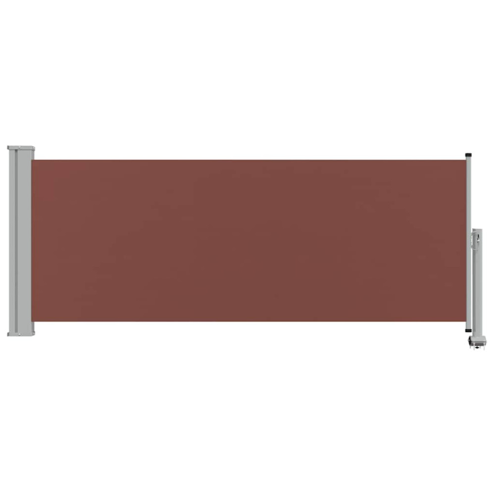 Produktbild för Infällbar sidomarkis 100x300 cm brun
