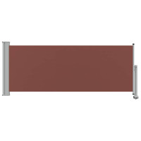 Produktbild för Infällbar sidomarkis 100x300 cm brun