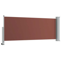 Produktbild för Infällbar sidomarkis 100x300 cm brun
