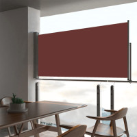 Produktbild för Infällbar sidomarkis 60x300 cm brun