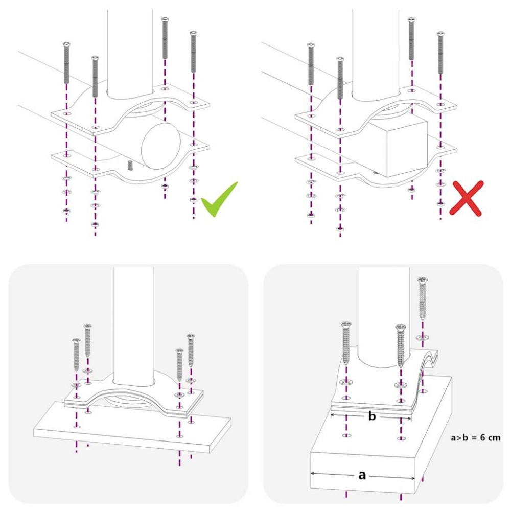 Produktbild för Infällbar sidomarkis 60x300 cm brun
