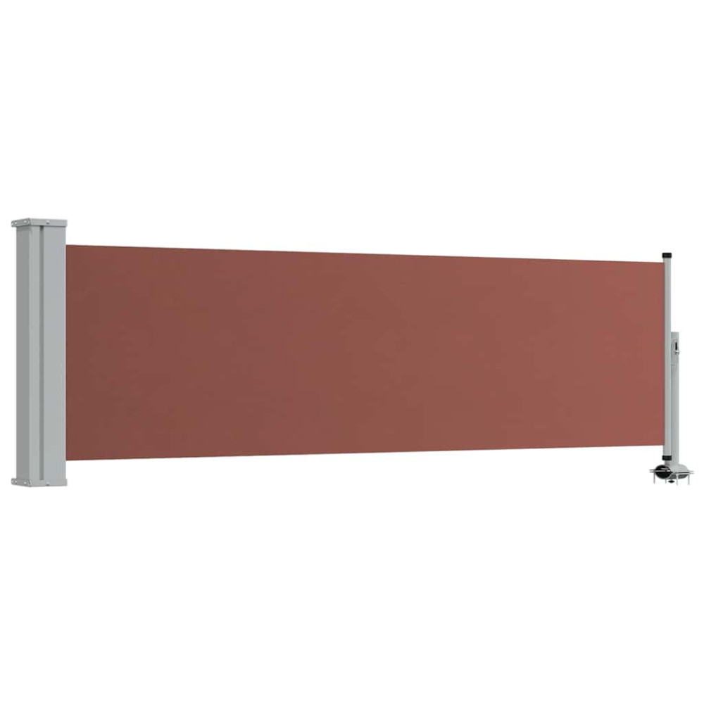 Produktbild för Infällbar sidomarkis 80x300 cm brun
