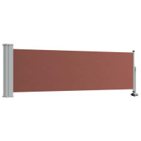 Produktbild för Infällbar sidomarkis 80x300 cm brun