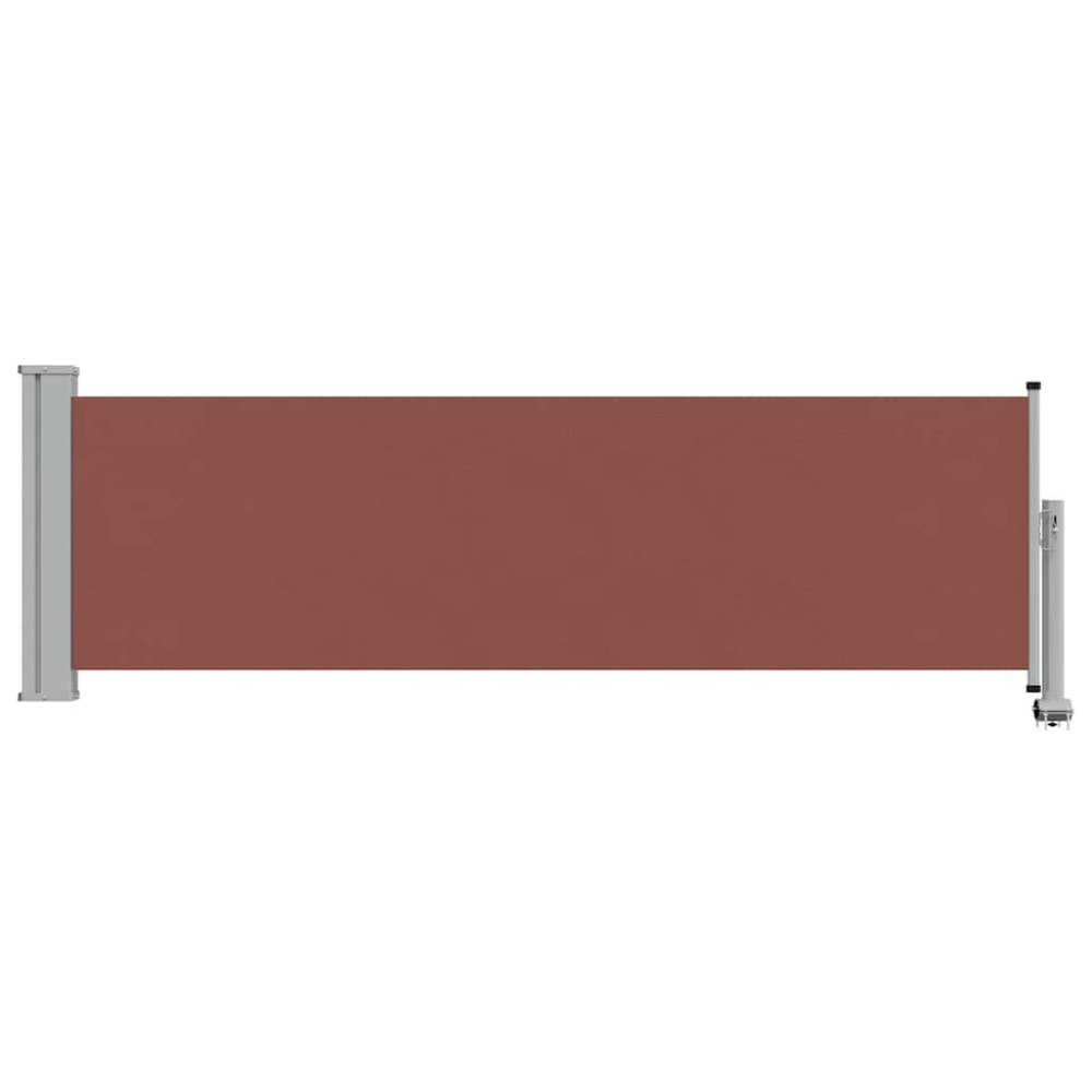 Produktbild för Infällbar sidomarkis 80x300 cm brun
