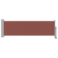 Produktbild för Infällbar sidomarkis 80x300 cm brun