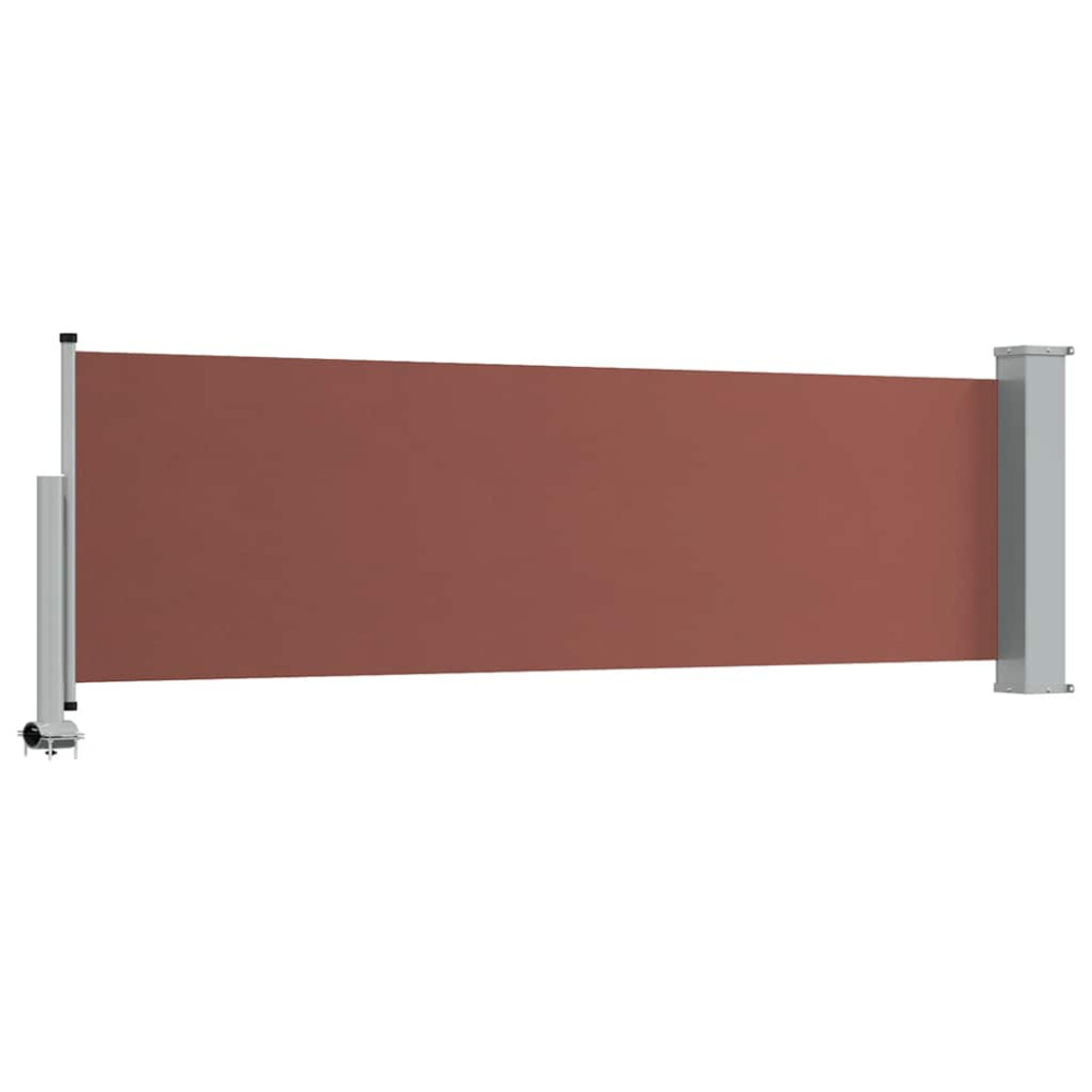 Produktbild för Infällbar sidomarkis 80x300 cm brun