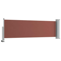 Produktbild för Infällbar sidomarkis 80x300 cm brun