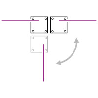 Produktbild för Infällbar sidomarkis antracit 100x1000 cm