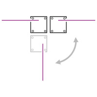 Produktbild för Infällbar sidomarkis antracit 120x1000 cm