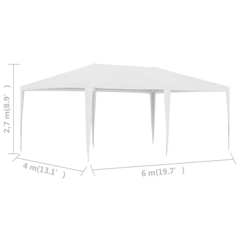 Produktbild för Partytält 4x6 m vit