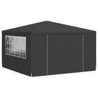 Produktbild för Professionellt partytält med väggar 4x4 m antracit 90 g/m²