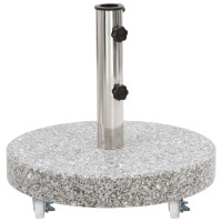 Miniatyr av produktbild för Parasollfot granit rund 30 kg grå