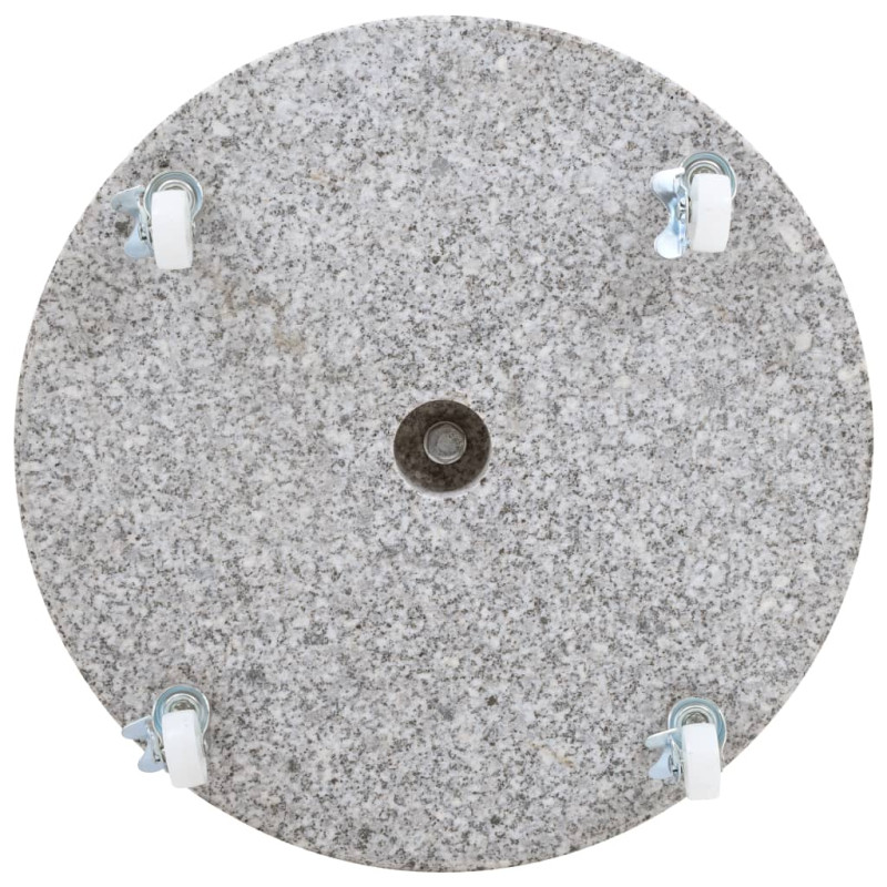 Produktbild för Parasollfot granit rund 30 kg grå