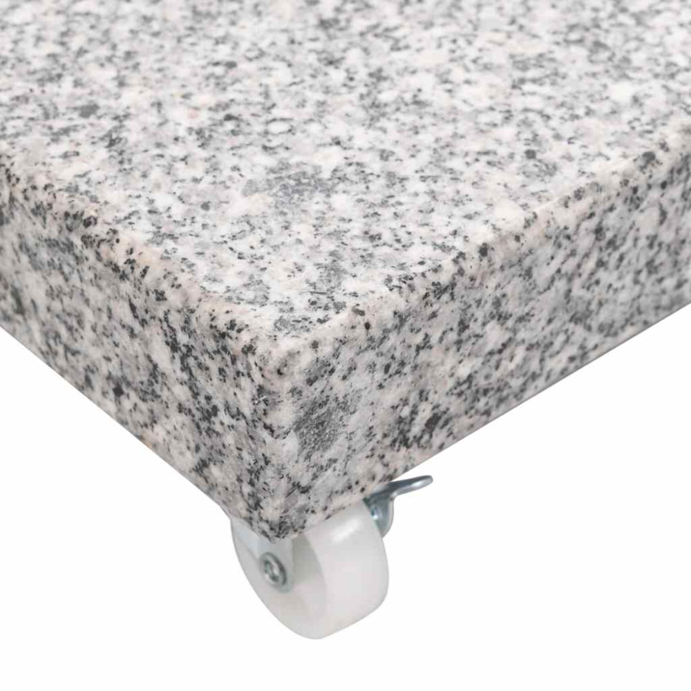 Produktbild för Parasollfot granit 30 kg fyrkantig grå