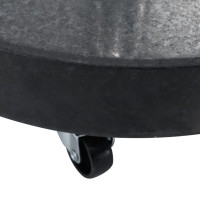Produktbild för Parasollfot granit 30 kg rund svart