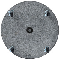 Produktbild för Parasollfot granit 30 kg rund svart