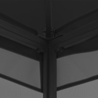 Produktbild för Paviljong med nät 300x300x265 cm antracit