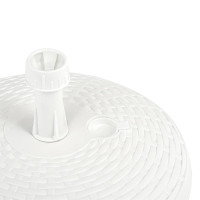 Miniatyr av produktbild för Parasollfot sand/vattenfylld 20 L vit plastrotting