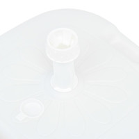 Miniatyr av produktbild för Parasollfot sand/vattenfylld 16 L vit plast