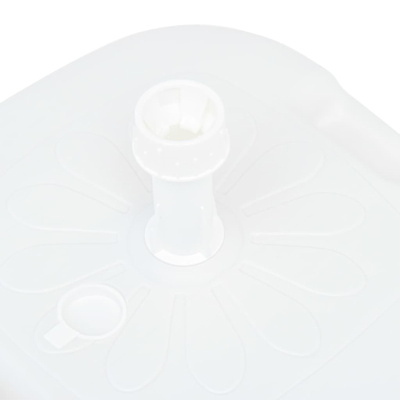 Produktbild för Parasollfot sand/vattenfylld 16 L vit plast