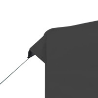 Produktbild för Hopfällbart partytält aluminium 2x2 m antracit