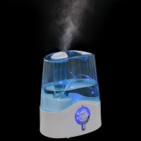 Miniatyr av produktbild för Ultrasonisk luftfuktare sval dimma & nattlampa 6 L 300 ml/h