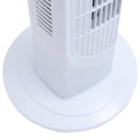 Miniatyr av produktbild för Tornfläkt med fjärrkontroll och timer Φ24x80 cm vit