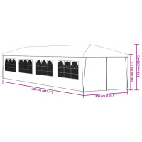Produktbild för Paviljong 3x12 m blå