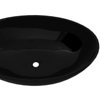 Produktbild för Handfat Vänern 40x33cm svart