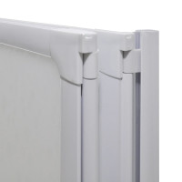 Miniatyr av produktbild för Duschvägg vikbar Vit 3-paneler 141x132 cm