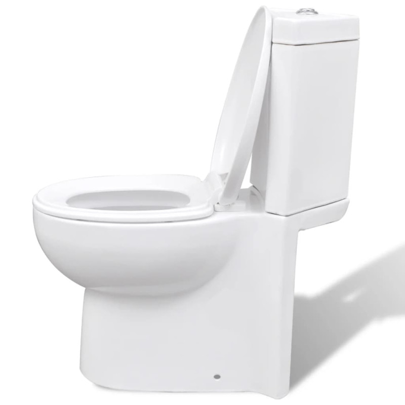 Produktbild för Keramisk toalettstol i hörnmodell vit