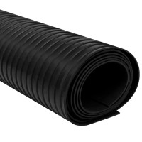 Produktbild för Halkfri gummimatta breda ribbor 2 x 1 m