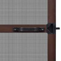 Miniatyr av produktbild för Insektsnät med gångjärn för dörrar 100 x 215 cm brun