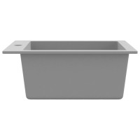 Produktbild för Övermonterad diskho granit grå