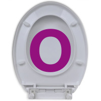 Miniatyr av produktbild för Toalettsits mjuk stängning oval vit