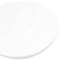 Produktbild för Handfat vit keramik rund